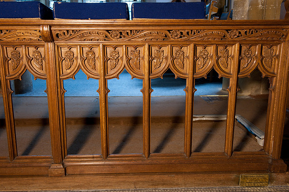 choir stall in chancel (May 2019)