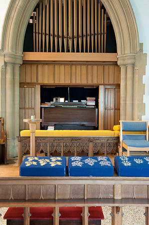 organ in chancel seen from opposite side of choir (May 2019)