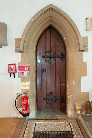 vestry door in chancel  (May 2019)