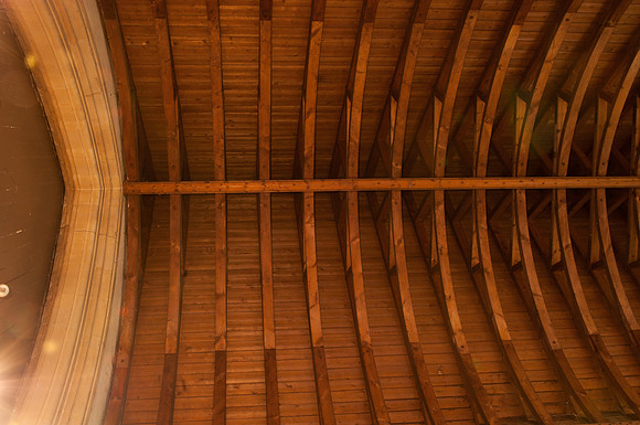 Chancel roof near archway to nave (May 2019)