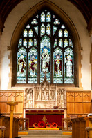 East window of St Philip's Church Dorridge (Nov 2017)