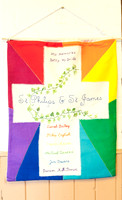 Wall banner in nave (May 2019)